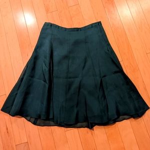 EUC 100% silk holiday skirt